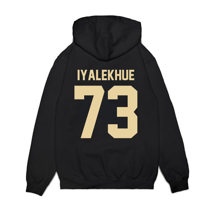 Boston College - NCAA Football : Lawrence Iyalekhue - Vintage Helmet Premium Hooded Sweatshirt-1