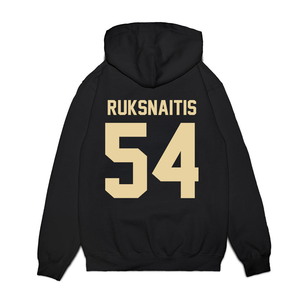 Boston College - NCAA Football : Dean Ruksnaitis - Vintage Helmet Premium Hooded Sweatshirt-1