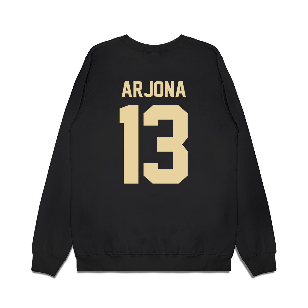 Boston College - NCAA Football : Enzo Arjona - Vintage Helmet Premium Crewneck Sweatshirt-1