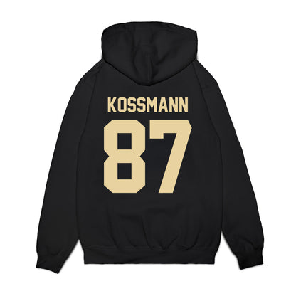 Boston College - NCAA Football : Cameron Kossmann - Vintage Helmet Premium Hooded Sweatshirt-1