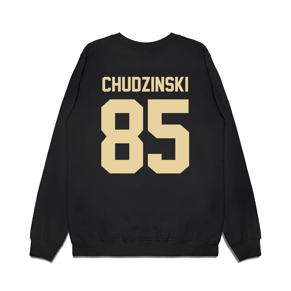 Boston College - NCAA Football : Kaelan Chudzinski - Vintage Helmet Premium Crewneck Sweatshirt-1