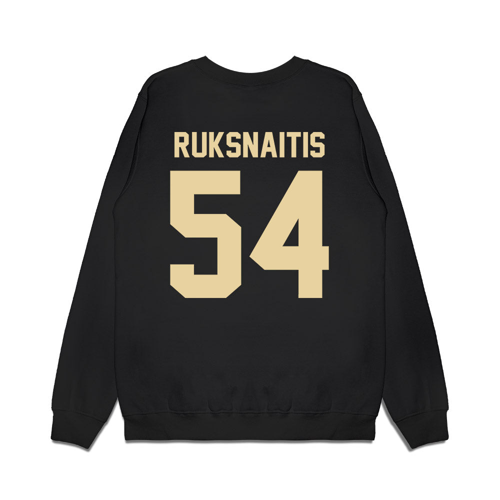 Boston College - NCAA Football : Dean Ruksnaitis - Vintage Helmet Premium Crewneck Sweatshirt-1