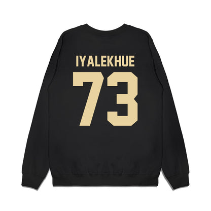 Boston College - NCAA Football : Lawrence Iyalekhue - Vintage Helmet Premium Crewneck Sweatshirt-1