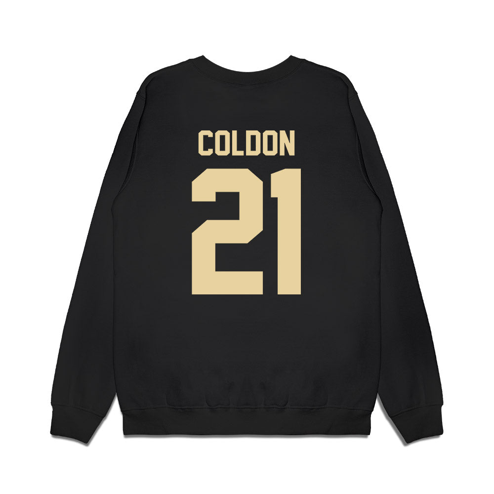 Boston College - NCAA Football : Charleston Coldon - Vintage Helmet Premium Crewneck Sweatshirt-1