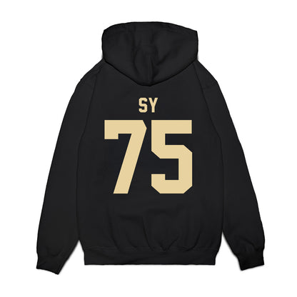 Boston College - NCAA Football : Pape Abdoulaye Sy - Vintage Helmet Premium Hooded Sweatshirt-1
