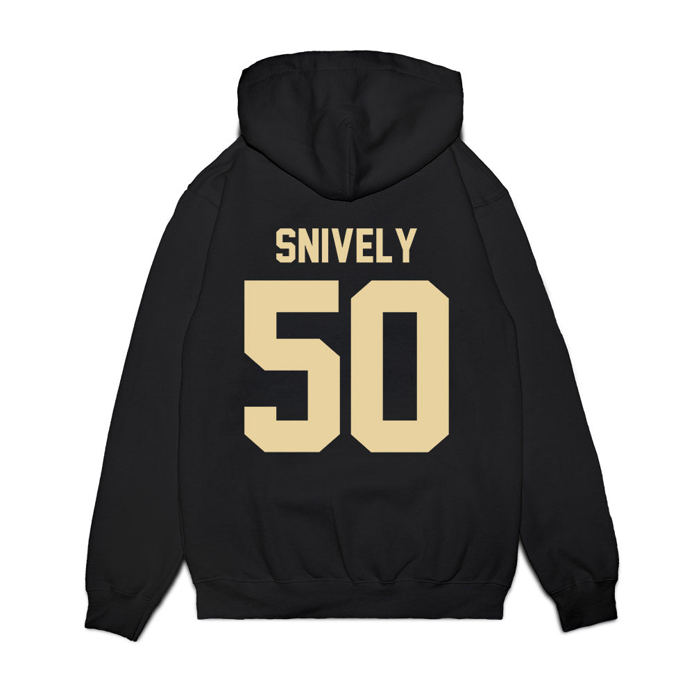 Boston College - NCAA Football : Owen Snively - Vintage Helmet Premium Hooded Sweatshirt-1