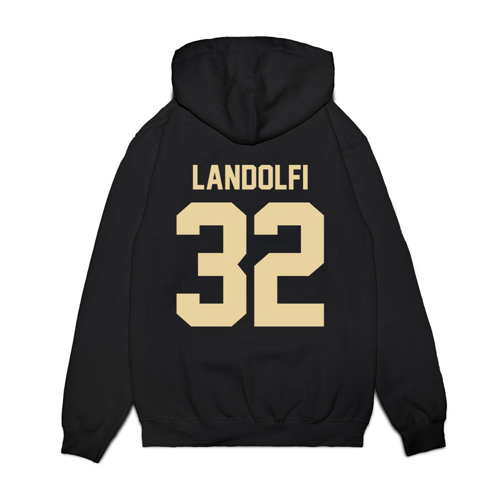 Boston College - NCAA Football : Michael Landolfi - Vintage Helmet Premium Hooded Sweatshirt-1