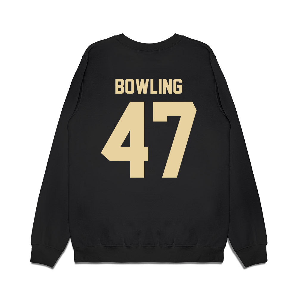 Boston College - NCAA Football : Caden Bowling - Vintage Helmet Premium Crewneck Sweatshirt-1