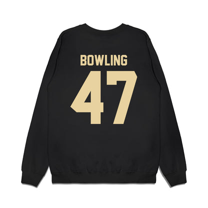 Boston College - NCAA Football : Caden Bowling - Vintage Helmet Premium Crewneck Sweatshirt-1