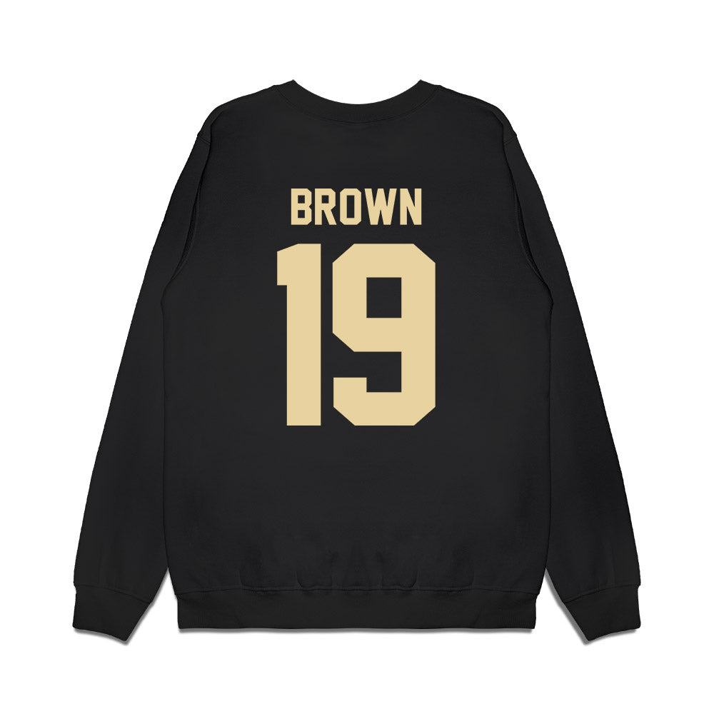 Boston College - NCAA Football : Kelvin Brown - Vintage Helmet Premium Crewneck Sweatshirt-1