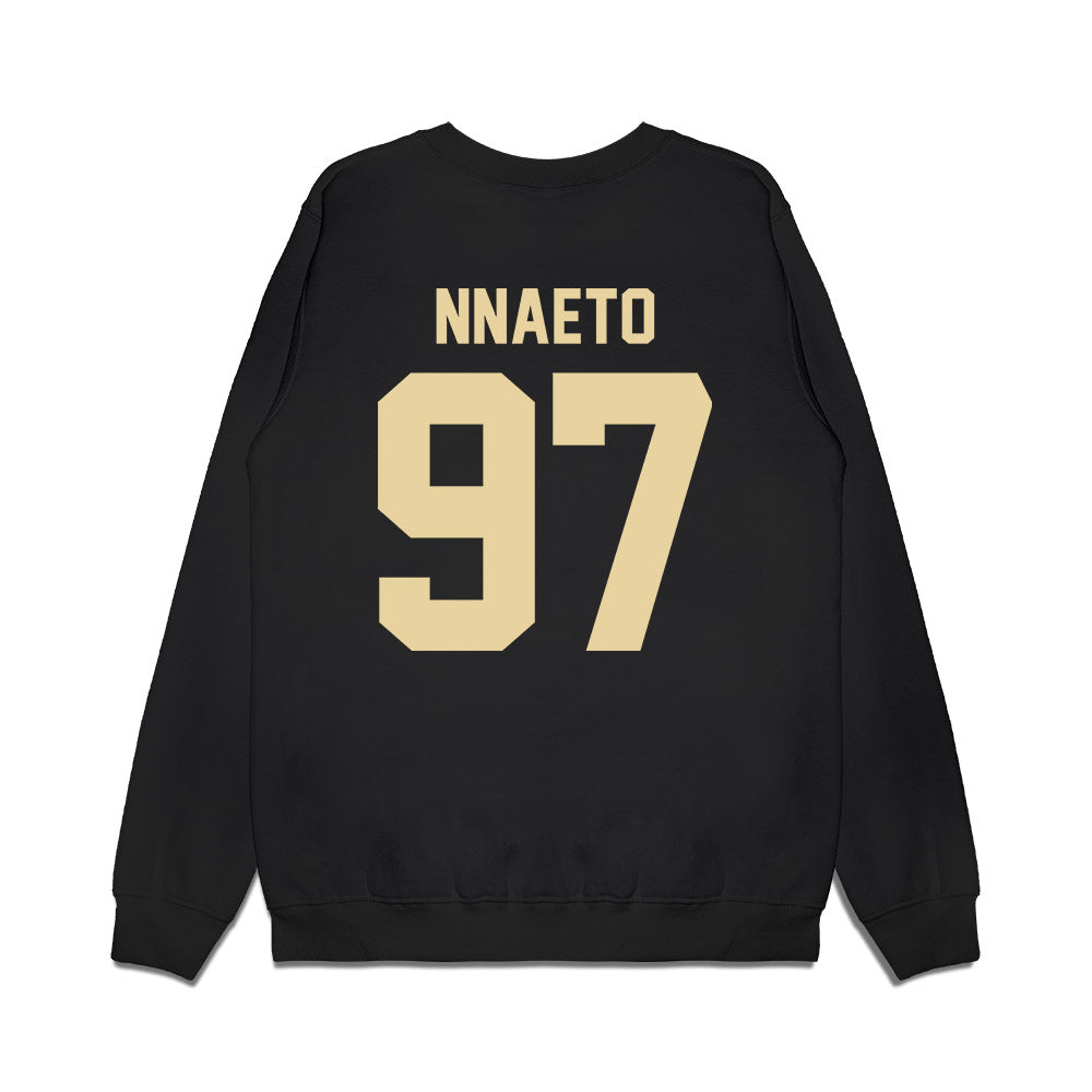 Boston College - NCAA Football : Chuck Nnaeto - Vintage Helmet Premium Crewneck Sweatshirt-1
