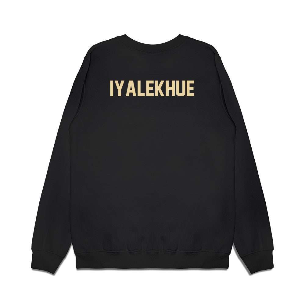 Boston College - NCAA Football : Lawrence Iyalekhue - Vintage Helmet Premium Crewneck Sweatshirt-1