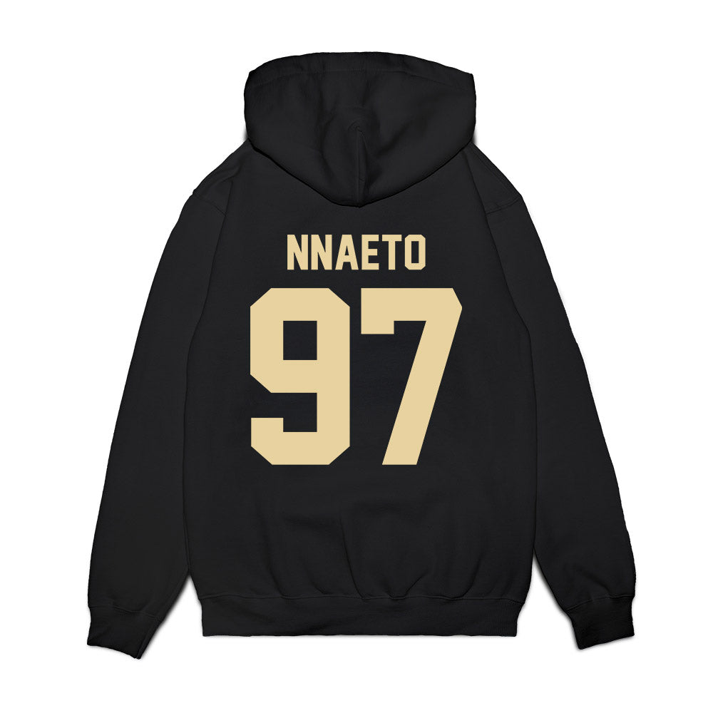 Boston College - NCAA Football : Chuck Nnaeto - Vintage Helmet Premium Hooded Sweatshirt-1