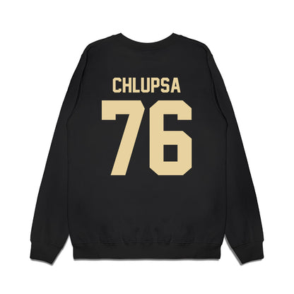 Boston College - NCAA Football : Tanner Chlupsa - Vintage Helmet Premium Crewneck Sweatshirt-1