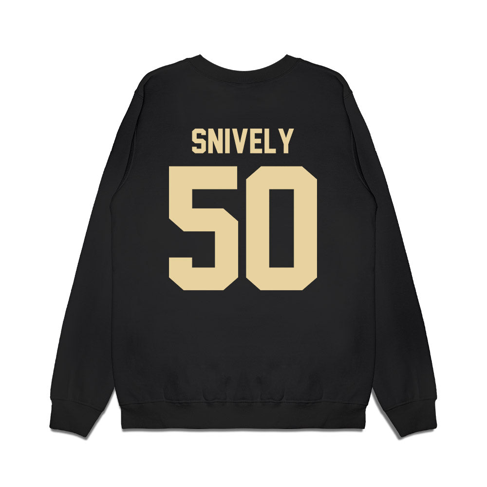 Boston College - NCAA Football : Owen Snively - Vintage Helmet Premium Crewneck Sweatshirt-1