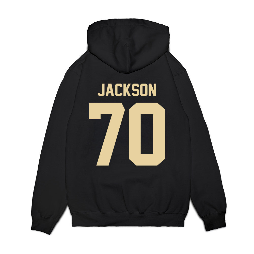 Boston College - NCAA Football : Reggie Jackson - Vintage Helmet Premium Hooded Sweatshirt-1