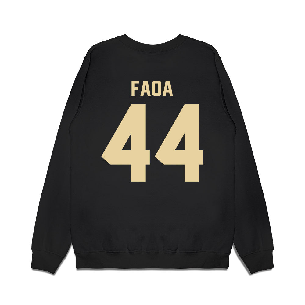 Boston College - NCAA Football : Palaie Faoa - Vintage Helmet Premium Crewneck Sweatshirt-1