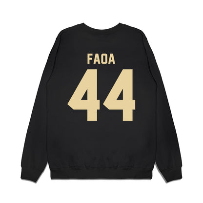 Boston College - NCAA Football : Palaie Faoa - Vintage Helmet Premium Crewneck Sweatshirt-1