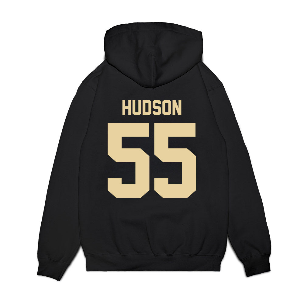 Boston College - NCAA Football : Christian Hudson - Vintage Helmet Premium Hooded Sweatshirt-1