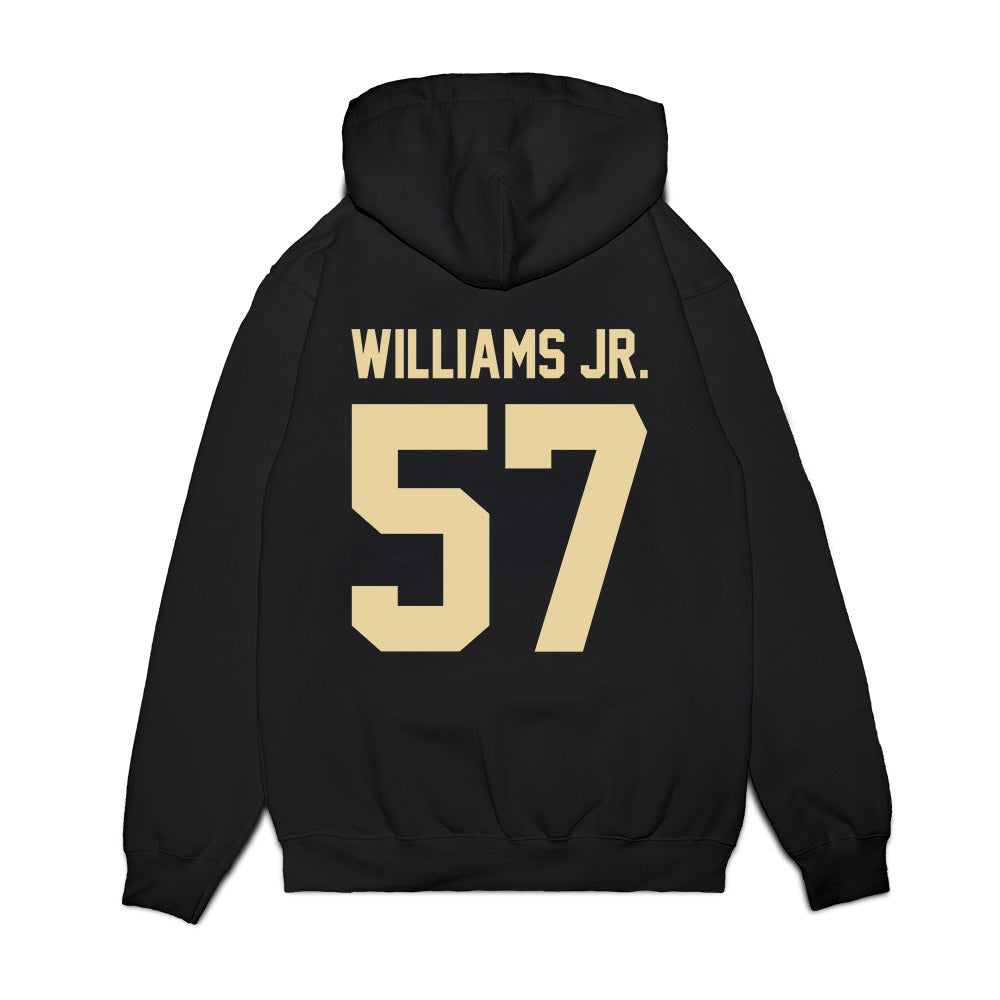 Boston College - NCAA Football : Denzil Williams Jr. - Vintage Helmet Premium Hooded Sweatshirt-1