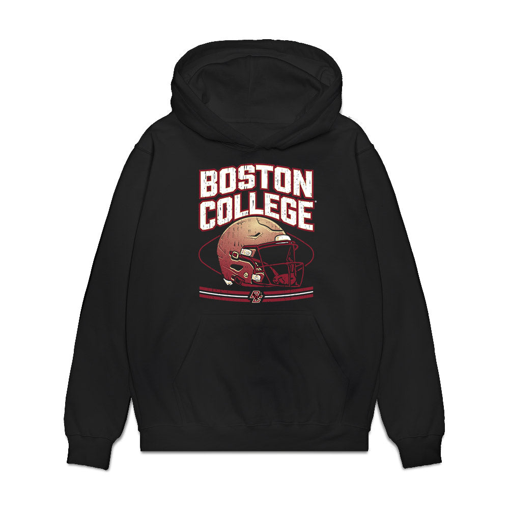 Boston College - NCAA Football : Anthony Coellner - Vintage Helmet Premium Hooded Sweatshirt-0