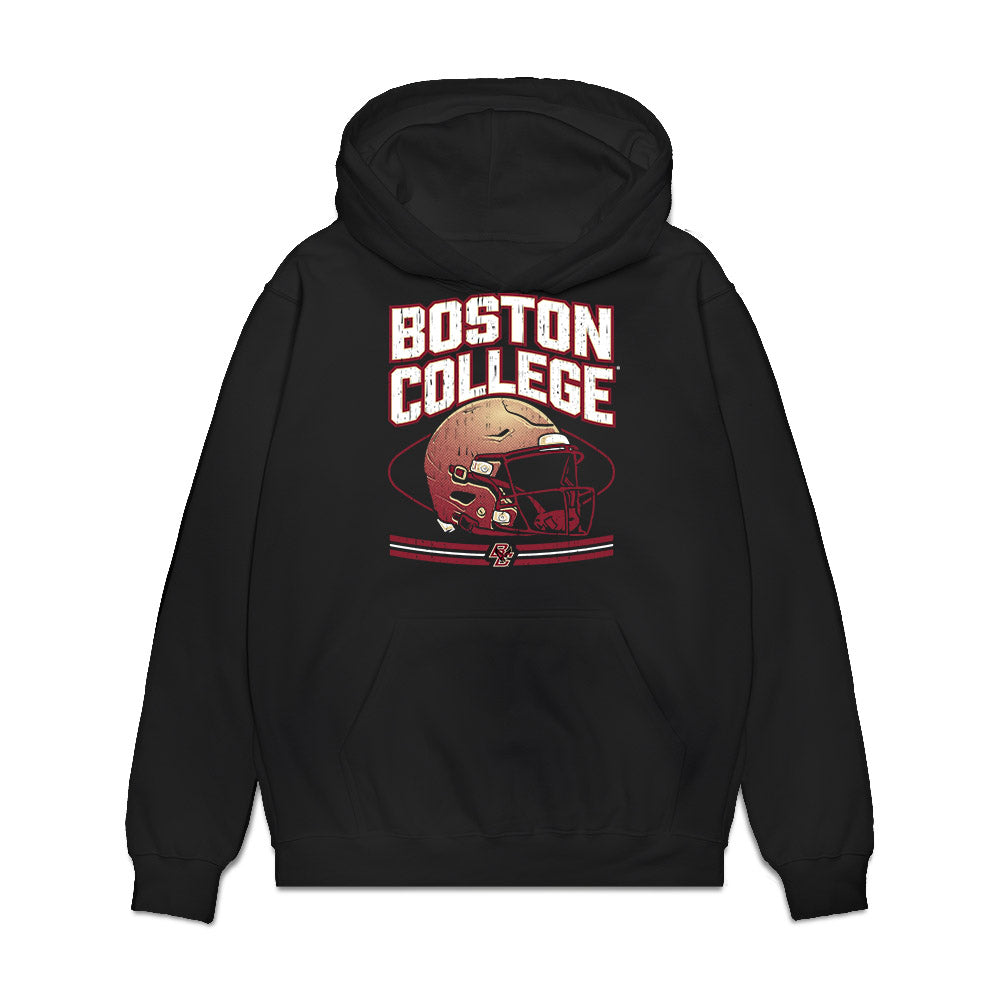 Boston College - NCAA Football : Callen Beveridge - Vintage Helmet Premium Hooded Sweatshirt-0