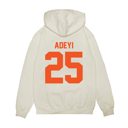 Oklahoma State - NCAA Football : Ayo Adeyi - Vintage Helmet Premium Hooded Sweatshirt-1