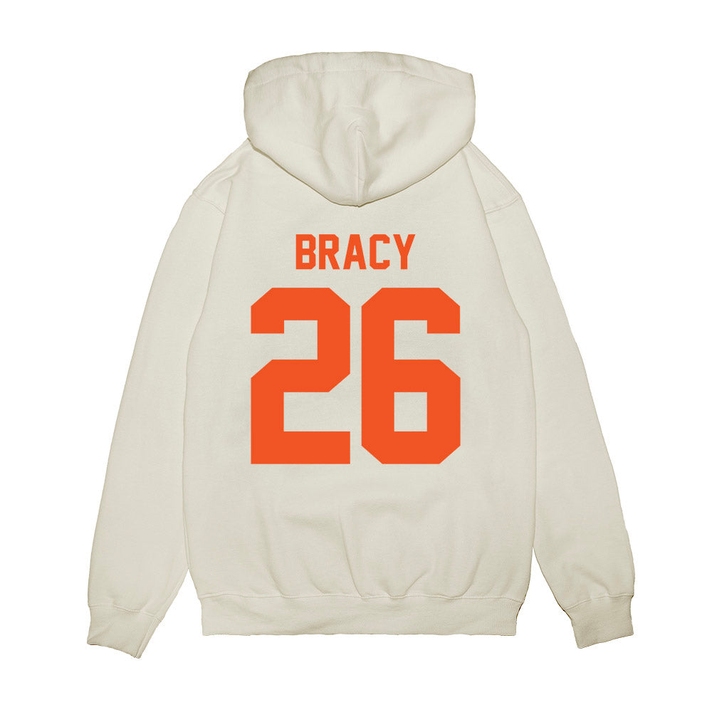 Oklahoma State - NCAA Football : Maliek Bracy - Vintage Helmet Premium Hooded Sweatshirt-1