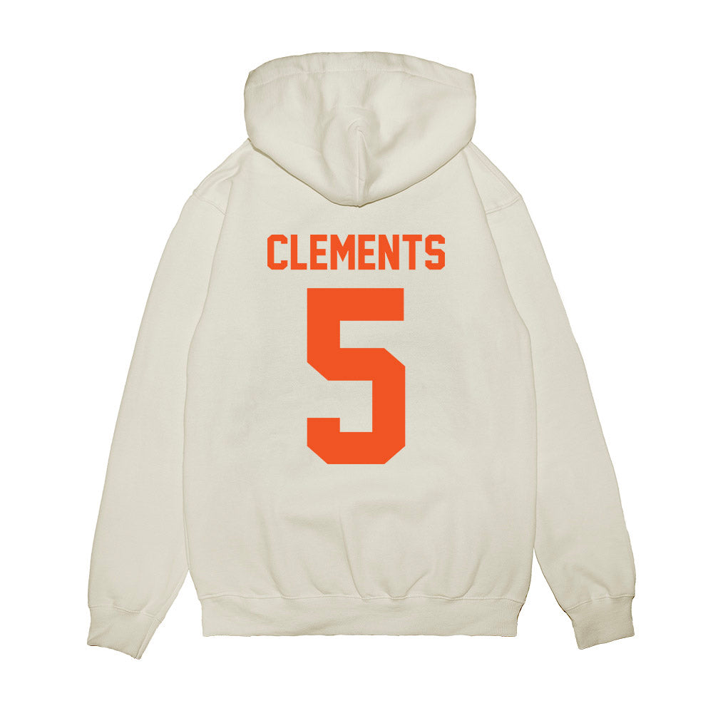 Oklahoma State - NCAA Football : Saadiq Clements - Vintage Helmet Premium Hooded Sweatshirt-1