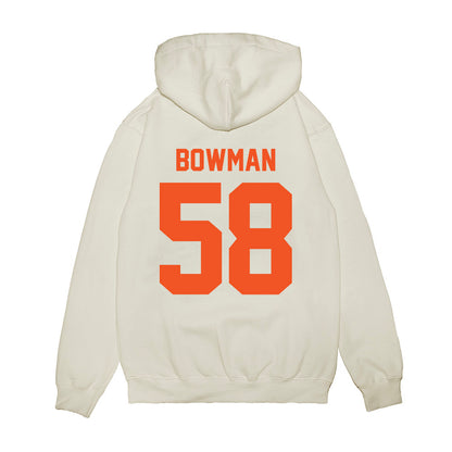 Oklahoma State - NCAA Football : Isaiah Bowman - Vintage Helmet Premium Hooded Sweatshirt-1