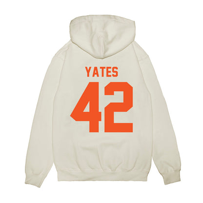 Oklahoma State - NCAA Football : Caden Yates - Vintage Helmet Premium Hooded Sweatshirt-1