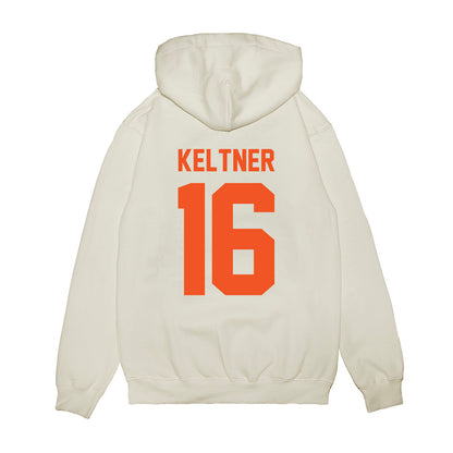 Oklahoma State - NCAA Football : Sam Keltner - Vintage Helmet Premium Hooded Sweatshirt-1