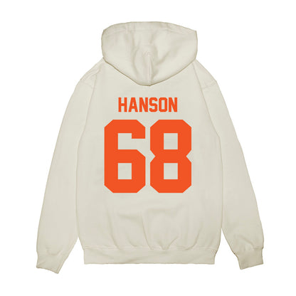 Oklahoma State - NCAA Football : Joseph Hanson - Vintage Helmet Premium Hooded Sweatshirt-1