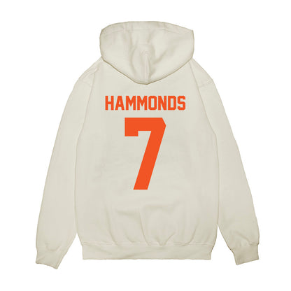 Oklahoma State - NCAA Football : Quinton Hammonds - Vintage Helmet Premium Hooded Sweatshirt-1