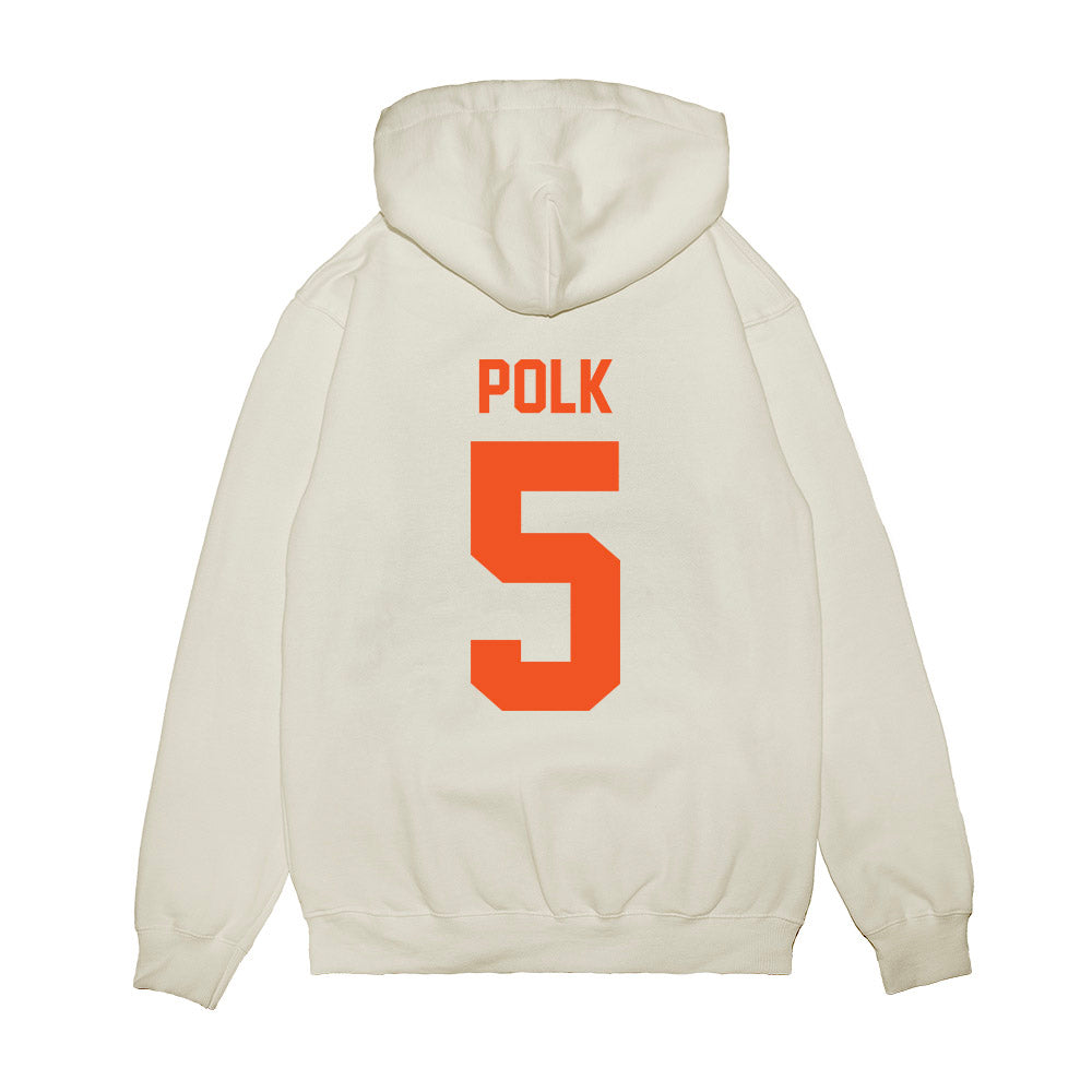 Oklahoma State - NCAA Football : Israel Polk - Vintage Helmet Premium Hooded Sweatshirt-1