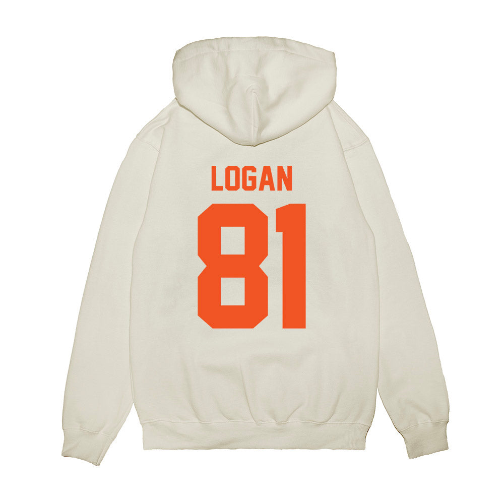 Oklahoma State - NCAA Football : Luke Logan - Vintage Helmet Premium Hooded Sweatshirt-1