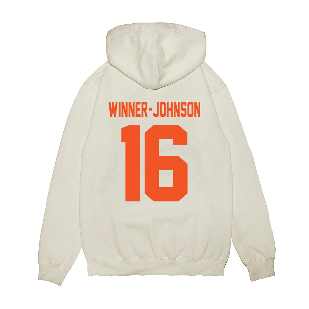 Oklahoma State - NCAA Football : Dallas Winner-Johnson - Vintage Helmet Premium Hooded Sweatshirt-1