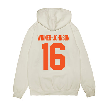Oklahoma State - NCAA Football : Dallas Winner-Johnson - Vintage Helmet Premium Hooded Sweatshirt-1