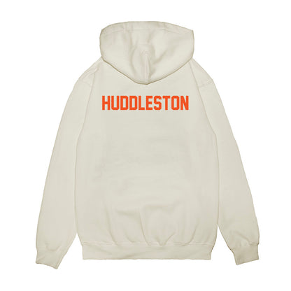 Oklahoma State - NCAA Football : Keviyan Huddleston - Vintage Helmet Premium Hooded Sweatshirt-1