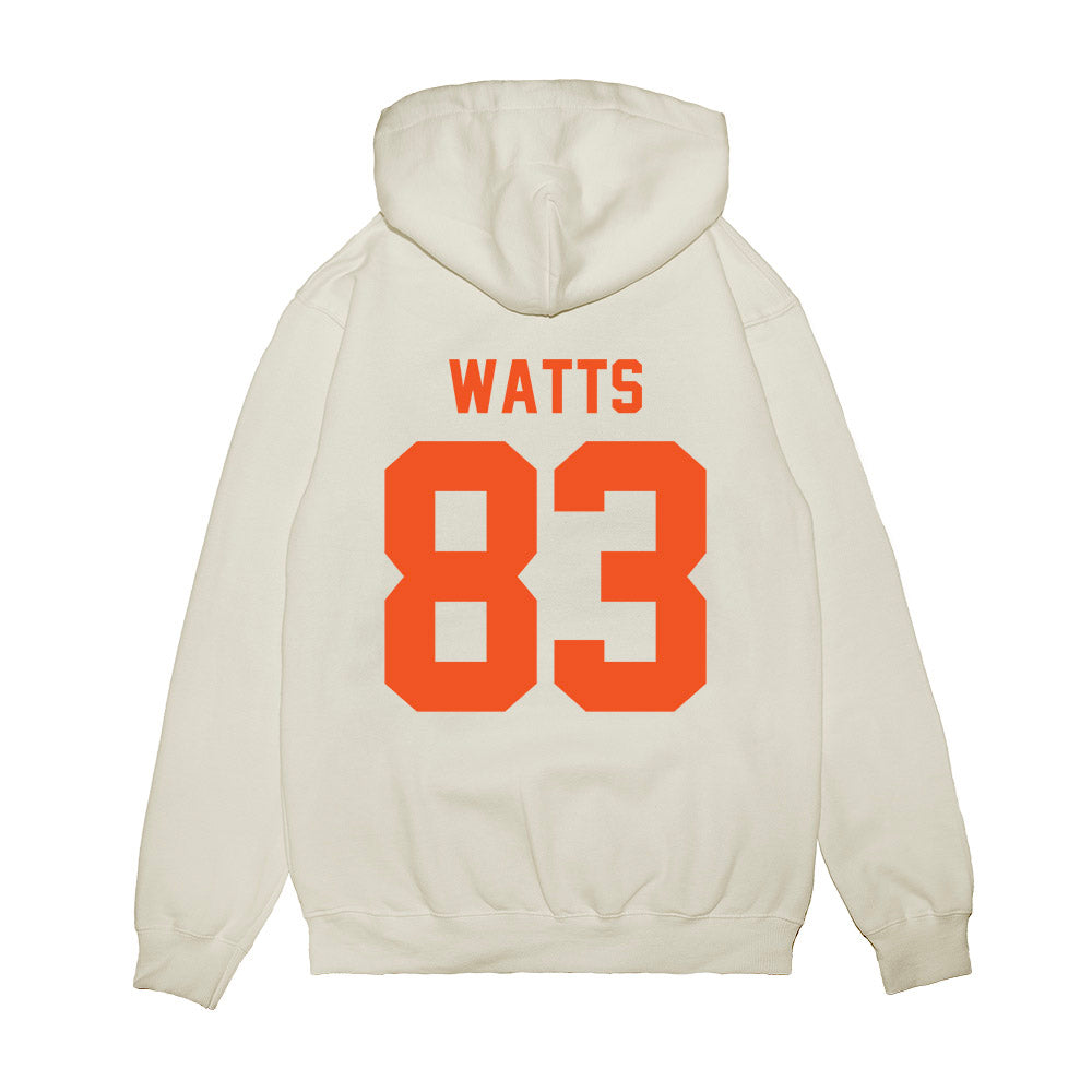 Oklahoma State - NCAA Football : Ty Watts - Vintage Helmet Premium Hooded Sweatshirt-1