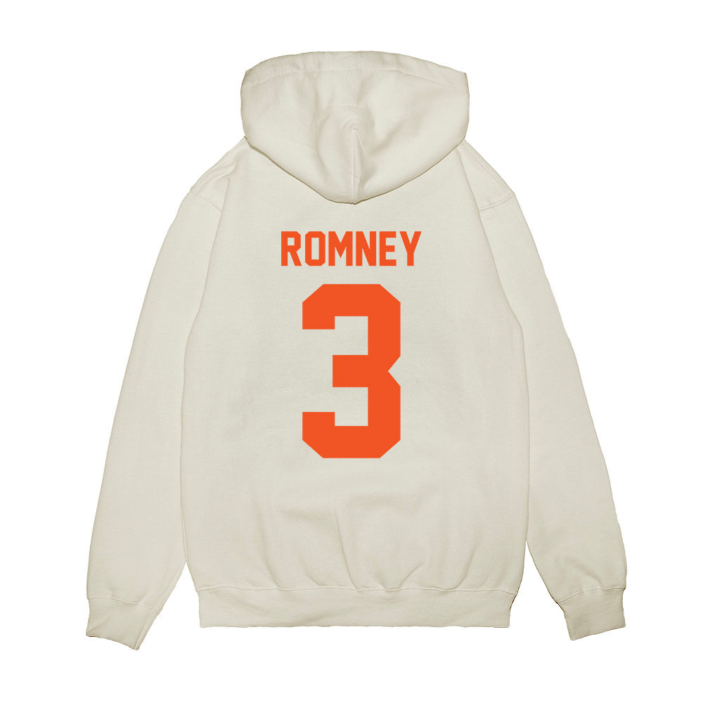 Oklahoma State - NCAA Football : Tate Romney - Vintage Helmet Premium Hooded Sweatshirt-1