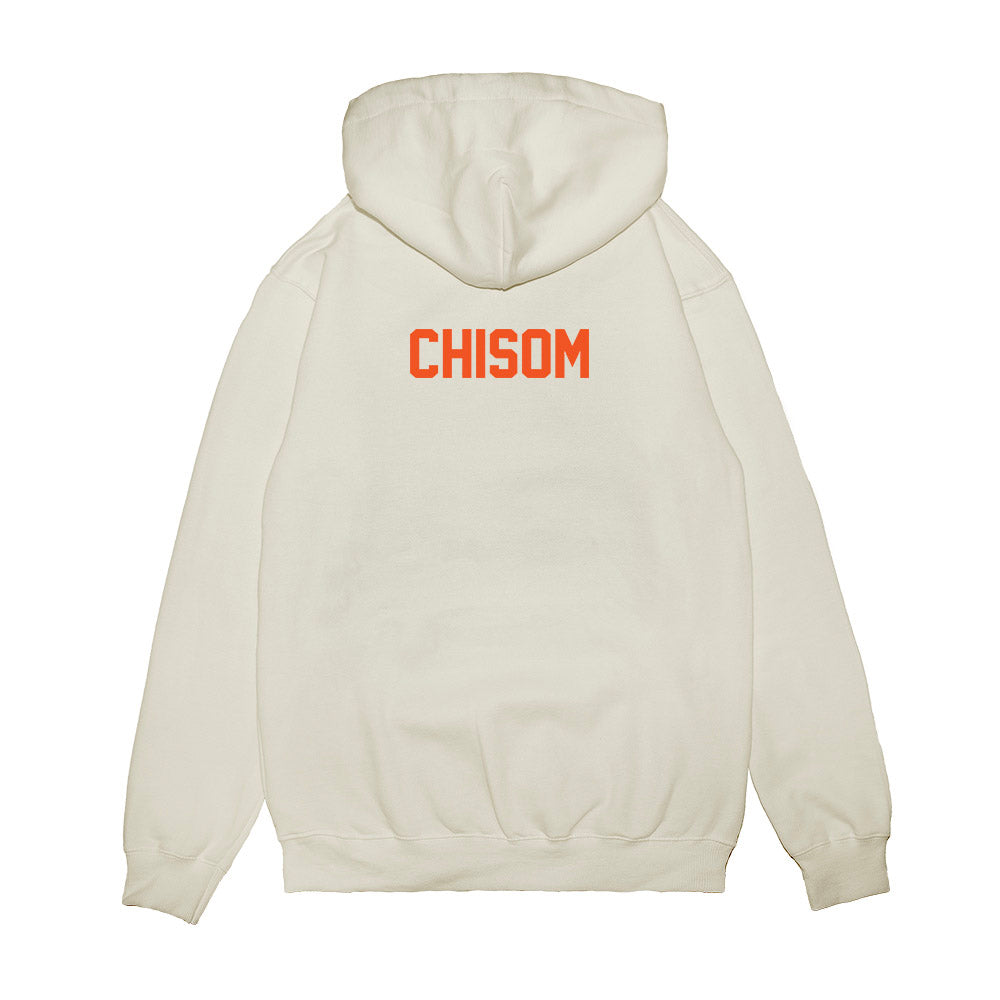 Oklahoma State - NCAA Football : Isaiah Chisom - Vintage Helmet Premium Hooded Sweatshirt-1