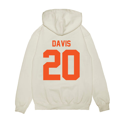 Oklahoma State - NCAA Football : Taurean Davis - Vintage Helmet Premium Hooded Sweatshirt-1