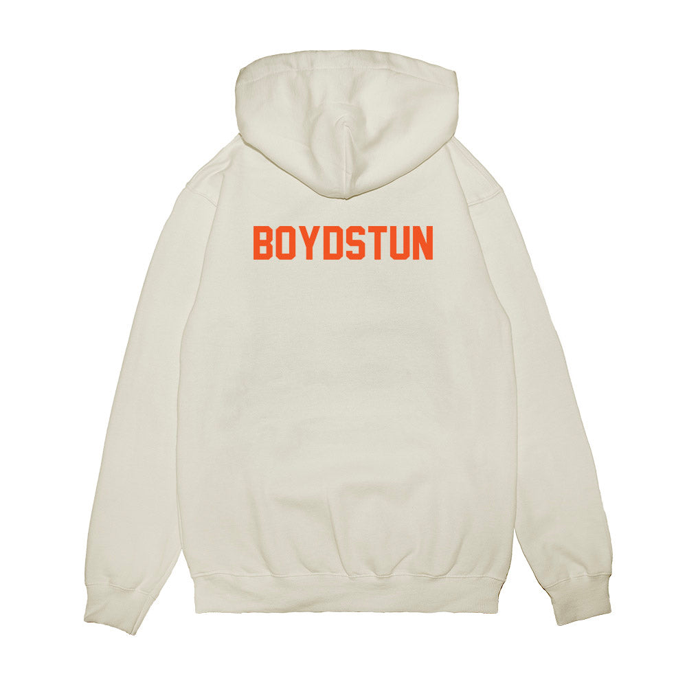Oklahoma State - NCAA Football : Bodie Boydstun - Vintage Helmet Premium Hooded Sweatshirt-1