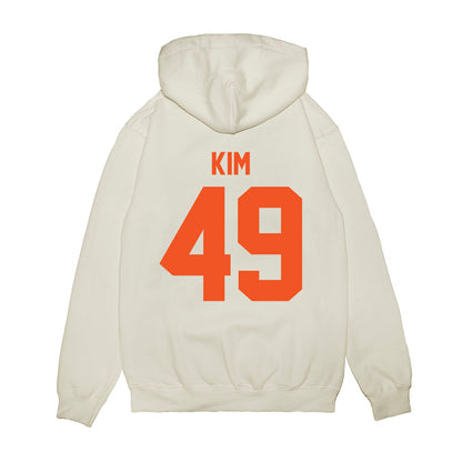 Oklahoma State - NCAA Football : Joseph Kim - Vintage Helmet Premium Hooded Sweatshirt-1