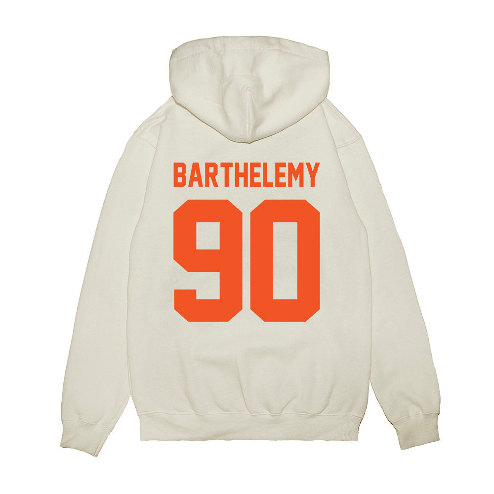 Oklahoma State - NCAA Football : Savion Barthelemy - Vintage Helmet Premium Hooded Sweatshirt-1