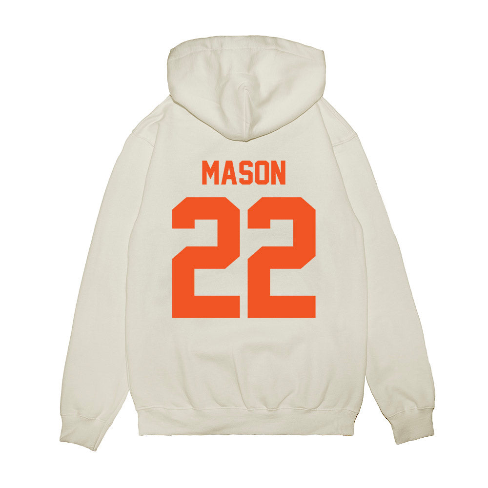 Oklahoma State - NCAA Football : William Mason - Vintage Helmet Premium Hooded Sweatshirt-1