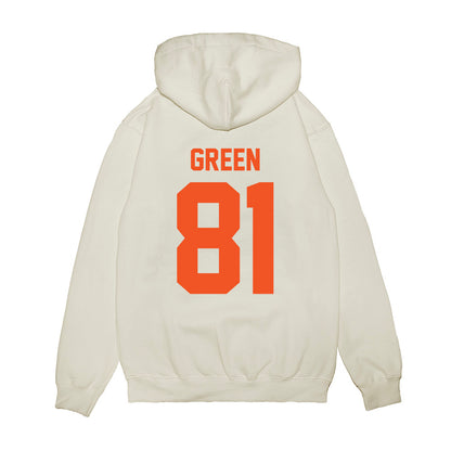 Oklahoma State - NCAA Football : Donovan Green - Vintage Helmet Premium Hooded Sweatshirt-1