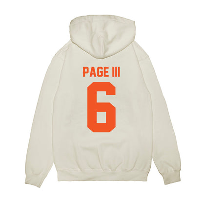 Oklahoma State - NCAA Football : Tre Page III - Vintage Helmet Premium Hooded Sweatshirt-1