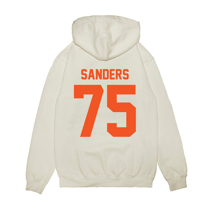 Oklahoma State - NCAA Football : Jakobe Sanders - Vintage Helmet Premium Hooded Sweatshirt-1